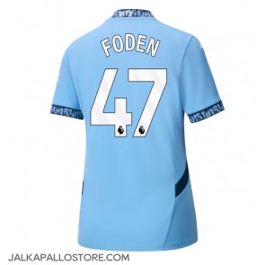 Manchester City Phil Foden #47 Kotipaita Naisten 2024-25 Lyhythihainen